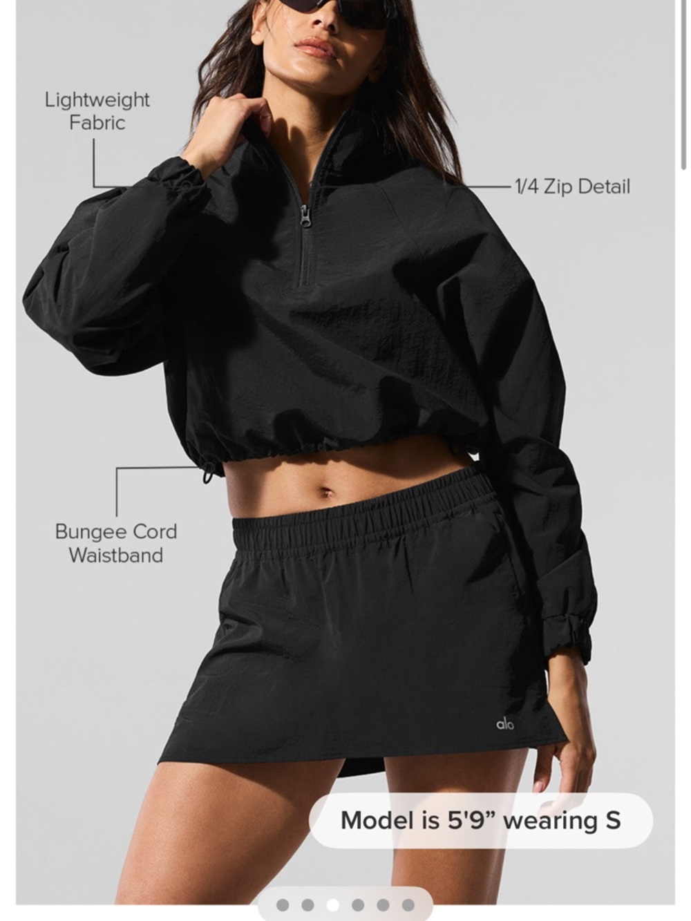 ALO Yoga Alumni Set in Black (Two match pieces)